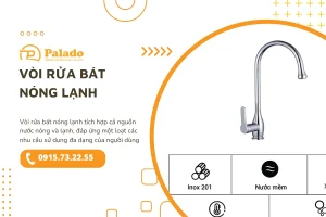 1Tìm hiểu cấu tạo, đặc điểm vòi rửa chén bát nóng lạnh